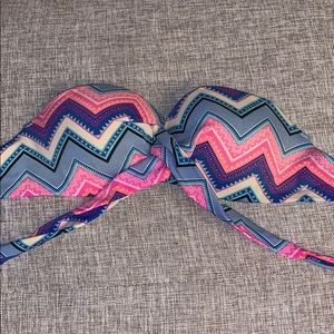 Victoria’s Secret pink strapless bikini top xs